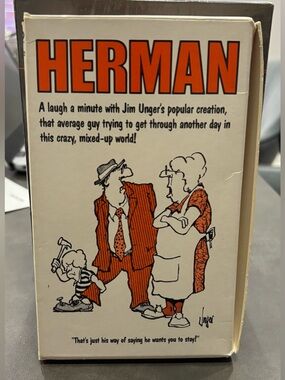 Herman by Jim Unger Gift Set of  4 Vintage 1980s Comic Books Humour Humor Comedy